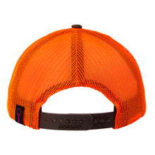 Load image into Gallery viewer, Camo Patch Trucker--Brown and Orange
