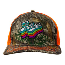 Load image into Gallery viewer, Camo Patch Trucker--Brown and Orange
