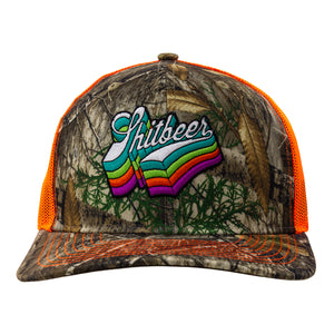 Camo Patch Trucker--Brown and Orange