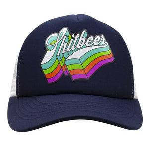 Retro Trucker Foam Hat--Navy.White