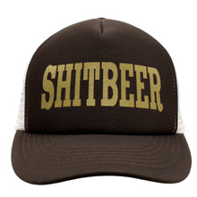 Load image into Gallery viewer, Classic Block Print Foam Trucker - Brown/White
