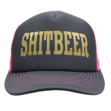 Load image into Gallery viewer, Classic Block Print Foam Trucker - Charcoal/Pink
