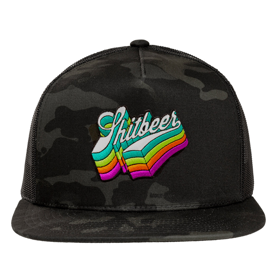 OG Flatbill Bad Ass Hat -Black Camo / Black