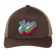 Load image into Gallery viewer, Structured Trucker Hat with Patch - Brown / Tan
