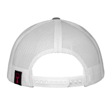 Load image into Gallery viewer, Structured Trucker Hat with Patch - Grey / White
