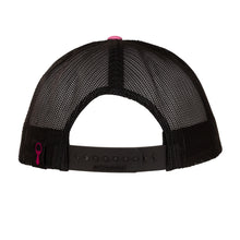 Load image into Gallery viewer, Structured Trucker Hat with Patch - Pink / Black
