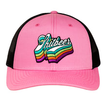 Load image into Gallery viewer, Structured Trucker Hat with Patch - Pink / Black
