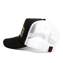 Load image into Gallery viewer, Classic Block Print Foam Trucker - Black/White
