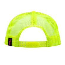 Load image into Gallery viewer, Retro Trucker Foam Hat - White / Neon Yellow
