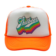 Load image into Gallery viewer, Retro Trucker Foam Hat - White / Neon Orange
