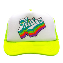 Load image into Gallery viewer, Retro Trucker Foam Hat - White / Neon Yellow
