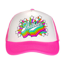 Load image into Gallery viewer, Shooting Stars Retro Trucker Hat - White/Pink
